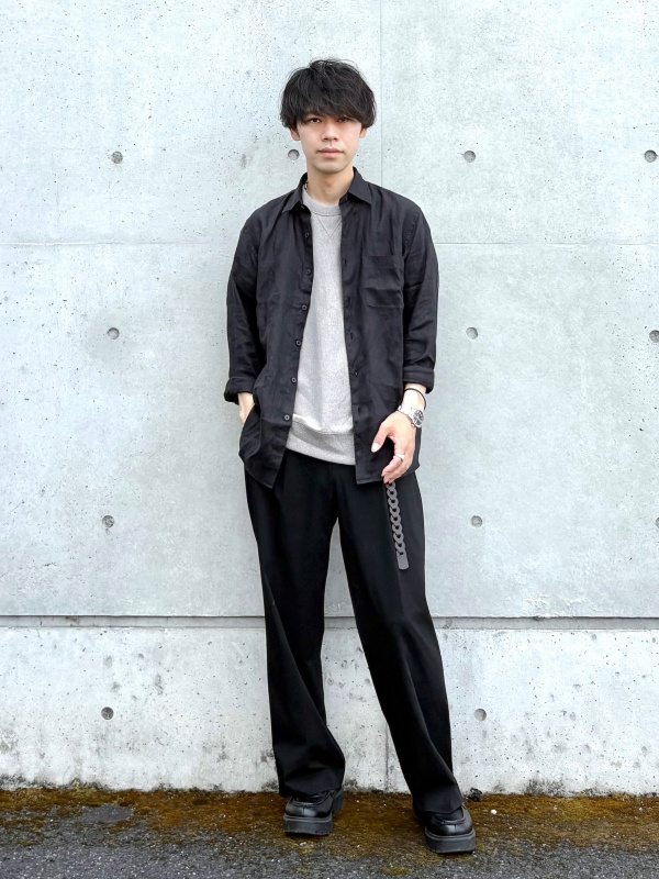ジャージーテーラードジャケット セットアップ可能、タックワイド