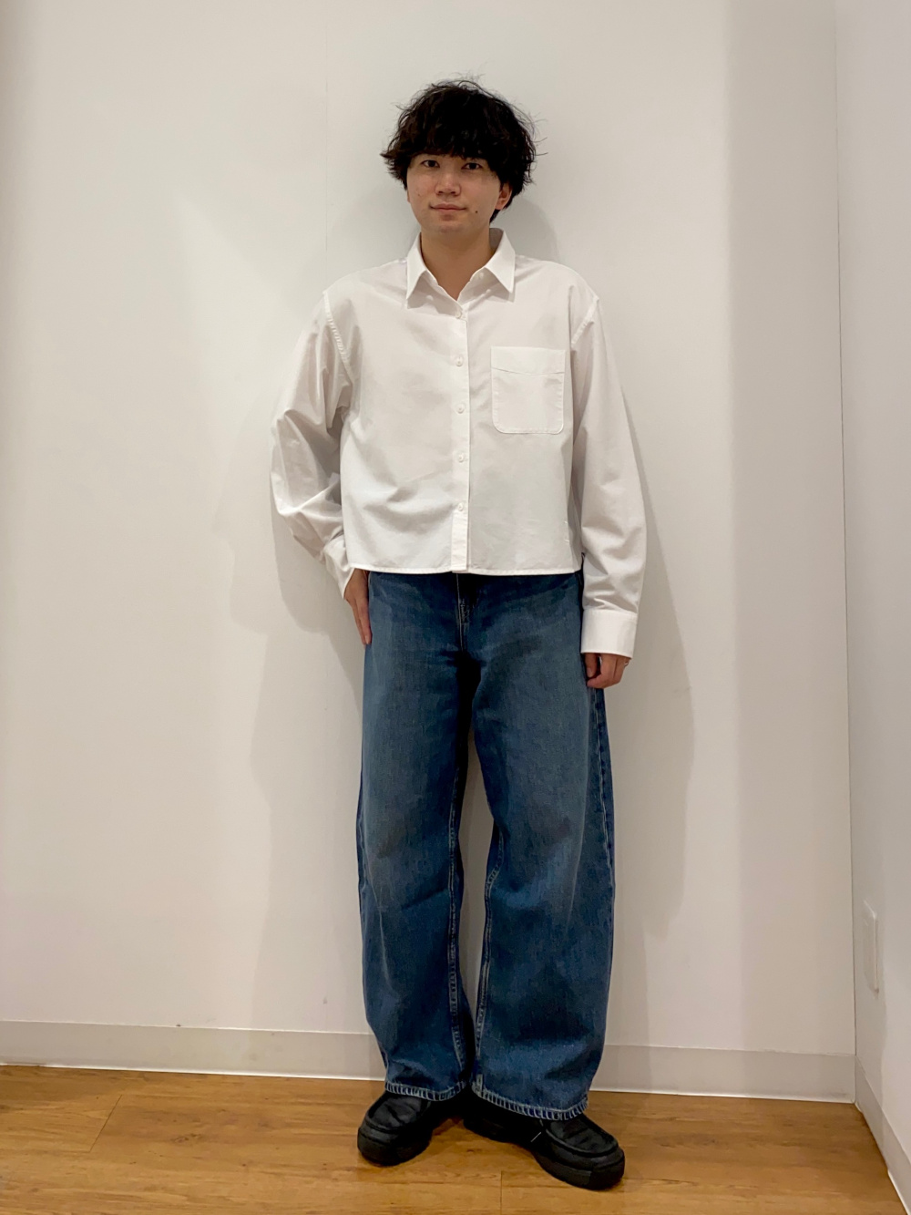 ユニクロ　バギーカーブジーンズ　丈短め　25 ユニクロ UNIQLO バギーカーブジーンズ 丈短め 25 - メルカリ