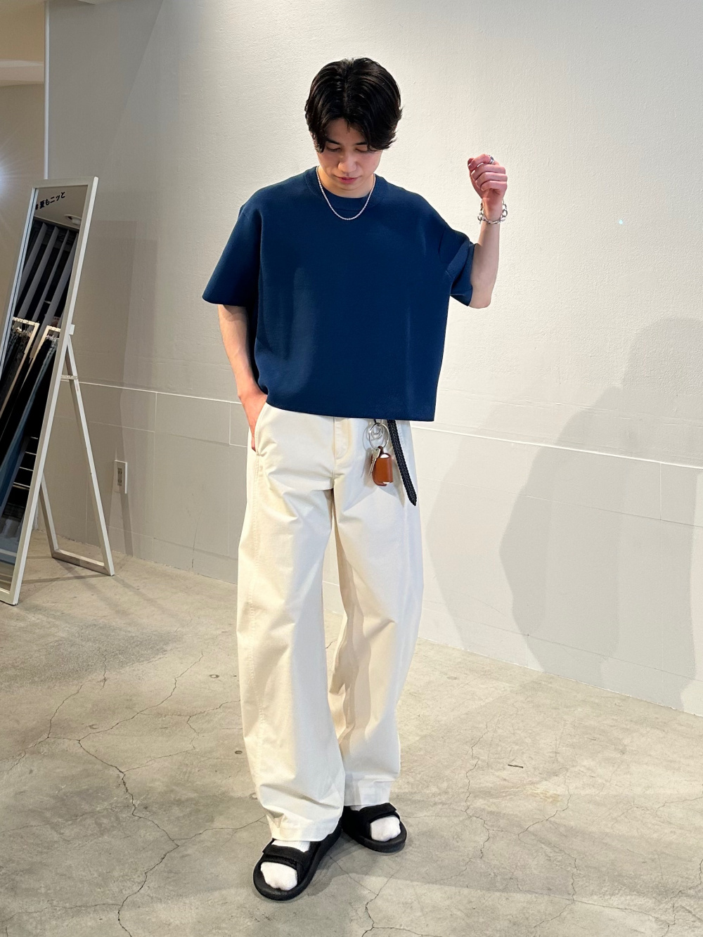 ボリュームスリーブコクーンブルゾン、エアリズムコットン