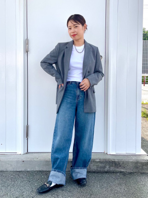 UNIQLOC　感動 ダブルジャケットМ2025 ユニクロ公式 | 感動ダブルジャケットリラックスフィット