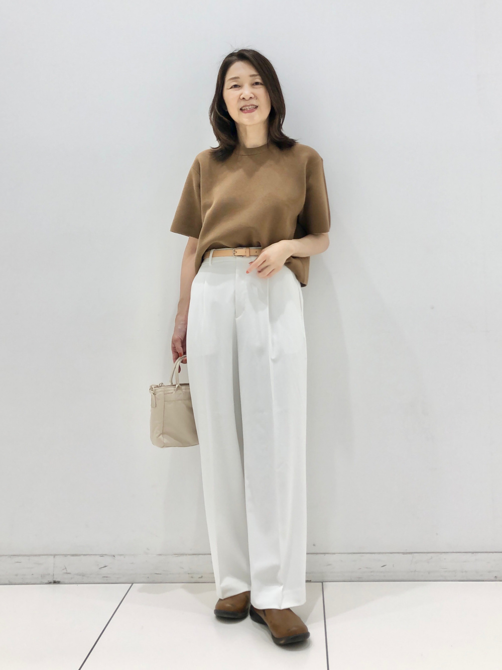 エアリズムコットンクルーネックTシャツ、ダブルフェイスクルー