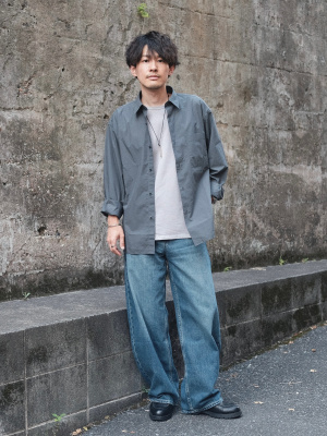 ユニクロ公式 | ブロードオーバーサイズシャツ