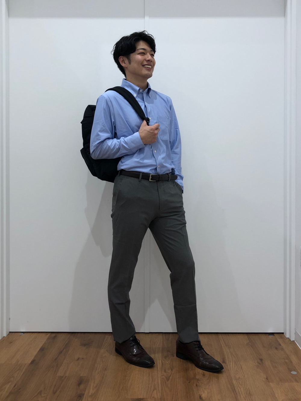 ドライノンアイロンジャージーシャツ/ボタンダウン、感動パンツ
