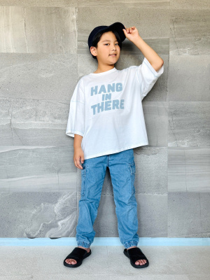 2024年　UNIQLO ユニクロ　キッズ　160 デニム　カーゴパンツ　暖パン 2024年 UNIQLO ユニクロ キッズ 160 デニム カーゴパンツ 暖パン