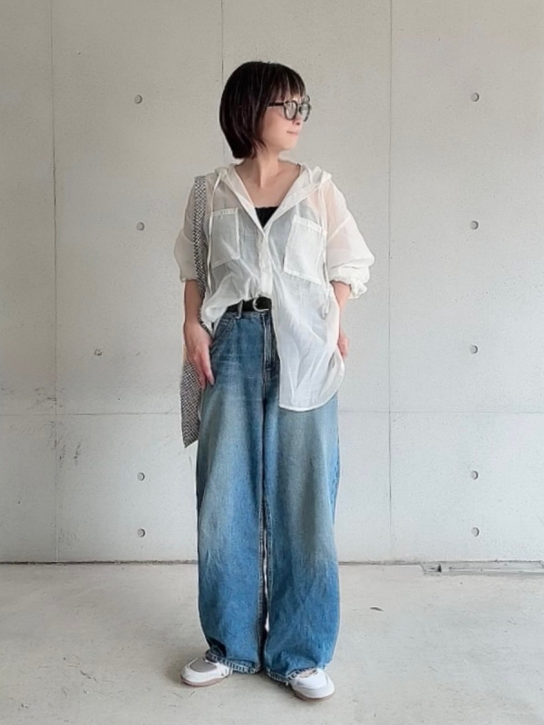 UNIQLO バギーカーブジーンズ 丈短め 67BLUE サイズ21 新品タグ付 バギーカーブジーンズ 丈短め 67Blue 21 ユニクロ UNIQLO - メルカリ
