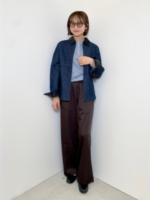 OLD UNIQLOオンブレウールジャケット フルジップ ユニクロ公式 | ジップアップショートブルゾン/デニム