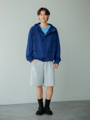 もも　らくらく　ぴまコットン　M ネイビー my makura 【TV紹介商品】ビーズ 抱き枕 流線 からだサポート