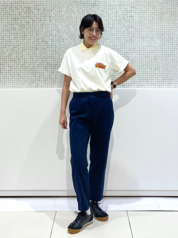 スフレヤーンポロセーター、ストレッチイージーアンクルパンツの