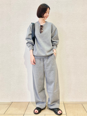 ユニクロ公式 | スウェットワイドパンツ