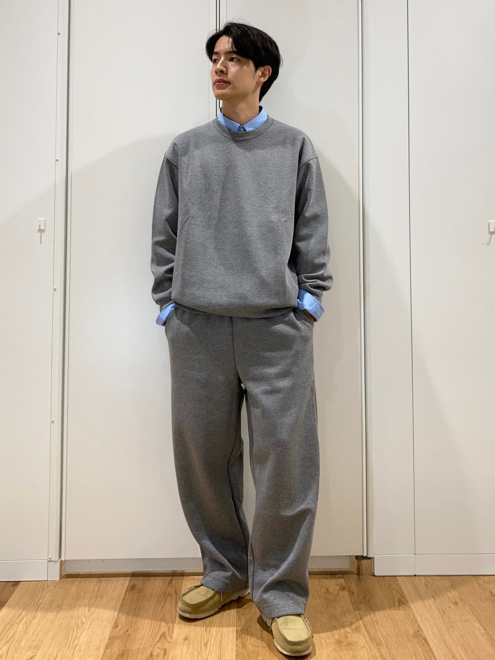 Deuxieme Classe WIDE SWEAT パンツコーデ スウェットワイドパンツ」の着用コーディネート| ユニクロ公式