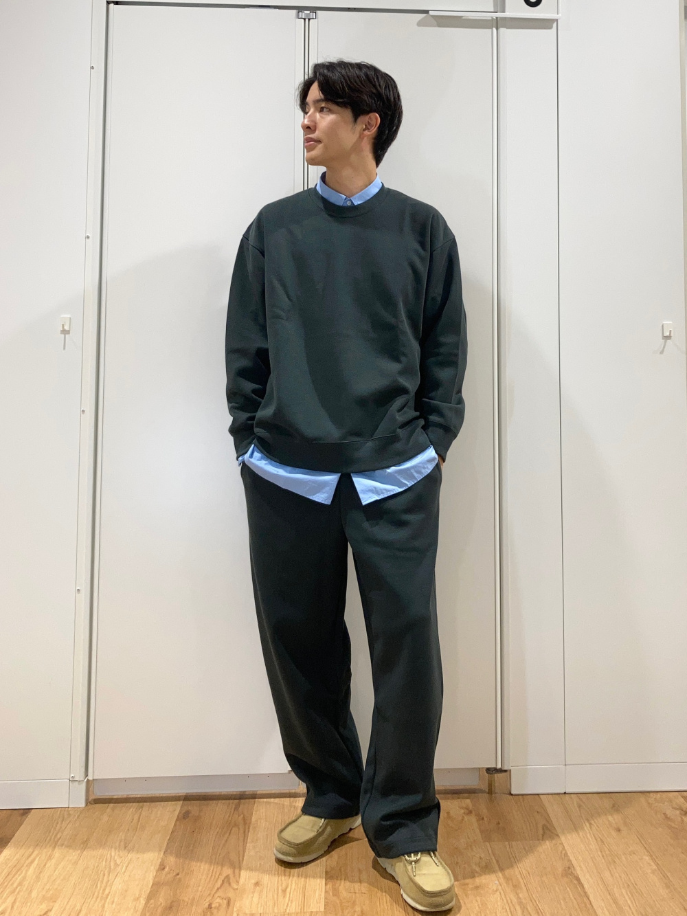 Deuxieme Classe WIDE SWEAT パンツコーデ スウェットワイドパンツ」の着用コーディネート| ユニクロ公式