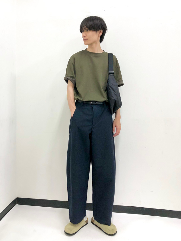 コットンブレンドジャケット、ロングオーバーサイズシャツ/長袖の