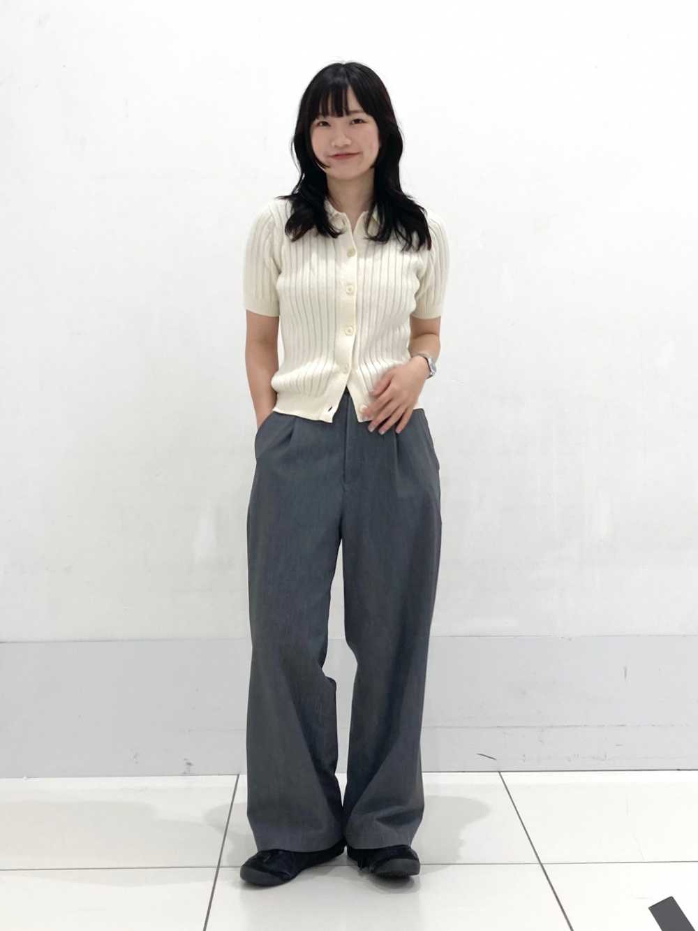 【セットアップ】ユニクロC ダブルジャケット タックワイドパンツ　Lサイズ セットアップ】ユニクロC ダブルジャケット タックワイドパンツ