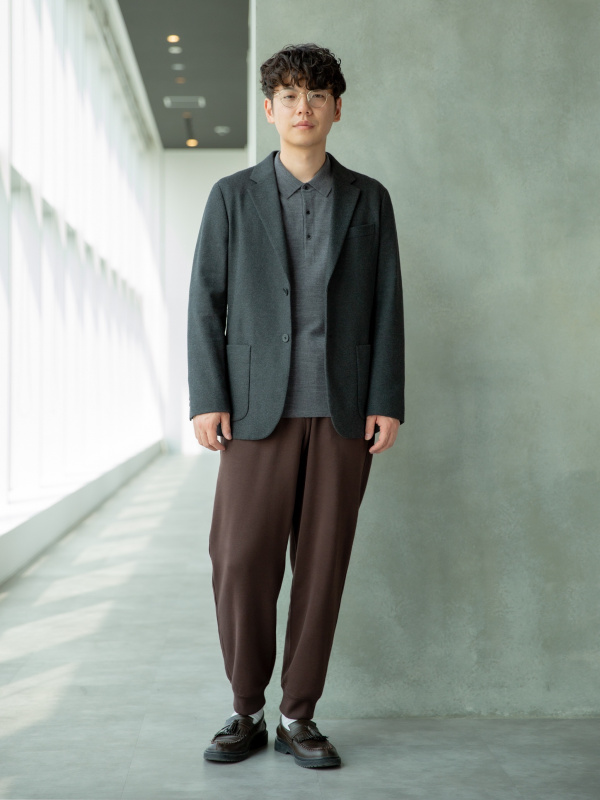 ブラッシュドジャージージャケット（メンズ）の着用コーディネート一覧