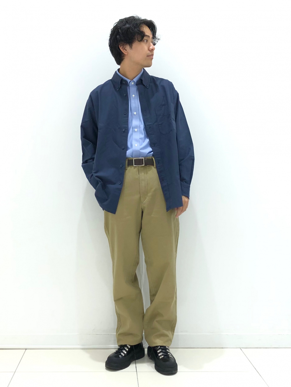 ドライノンアイロンジャージーシャツ/ボタンダウン、感動パンツ