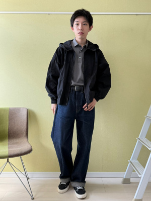 新品uniqlo u ユニクロu ジップアップショートブルゾン ブラック 3XL ユニクロ公式 | ジップアップショートブルゾン