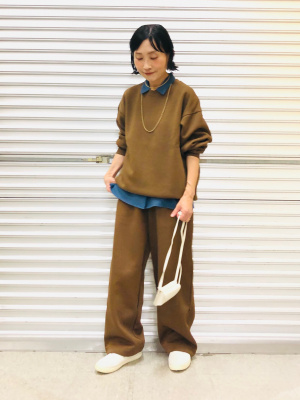 ユニクロ公式 | スウェットワイドパンツ
