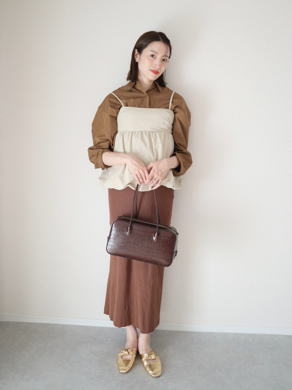 ねるページ クロップドシャツ/長袖（レディース）の着用コーディネート一覧