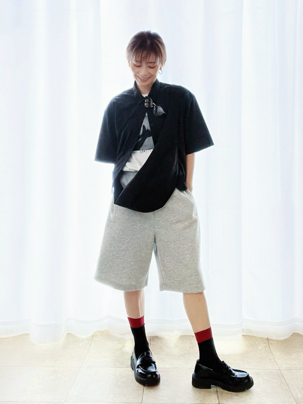 りんご様 C5432 ボーダー×ワイドパンツコーデ りんご様 C5432 ボーダー×ワイドパンツコーデ りんご様 C5432