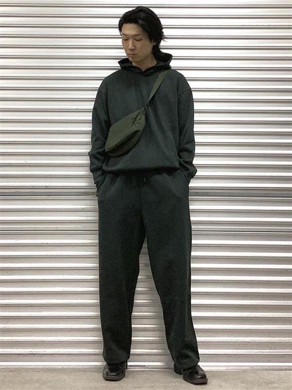スウェットワイドパンツ、スウェットオーバーサイズプルパーカ