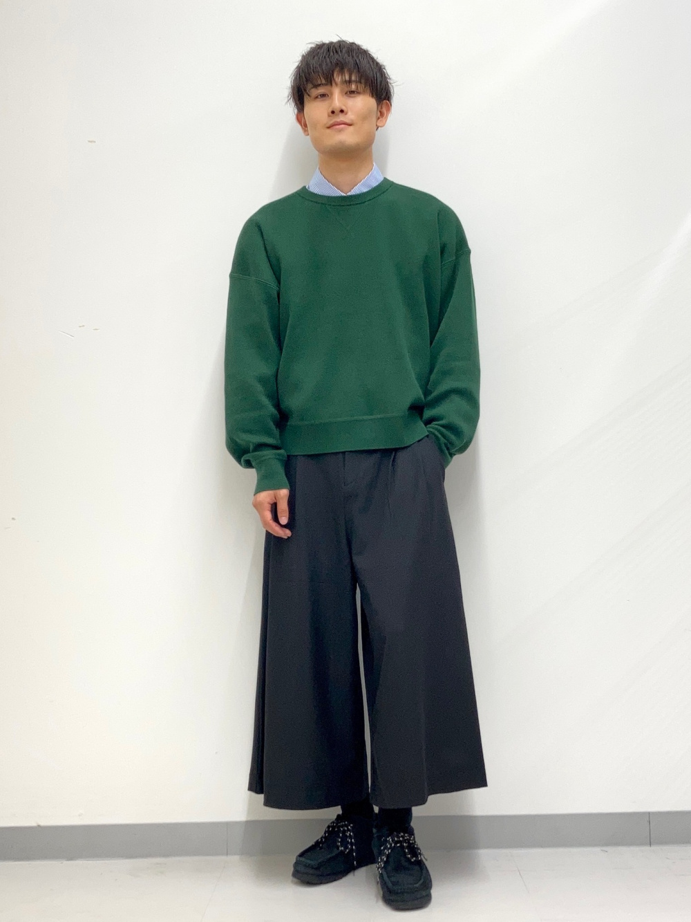 UNIQLO U ジップアップブルゾン ワイドフィットカラージーンズ セット UNIQLO U ジップアップブルゾン ワイドフィットカラージーンズ
