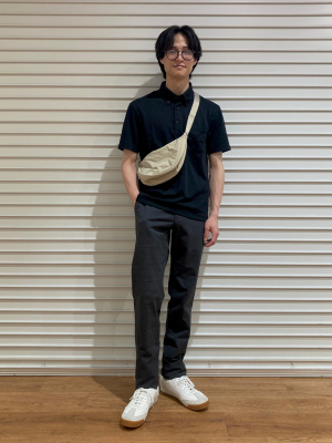 CRONOS スリムフィットパンツ 黒【最終値下げ】 CRONOS BLACK LINE PANTS【BLACK×WHITE】