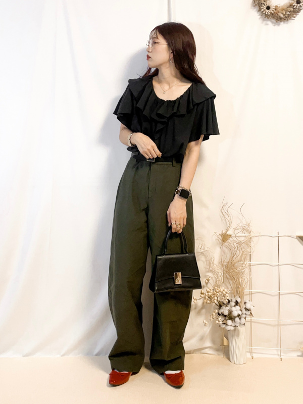 UNIQLO　ユニクロ　黒　大きいサイズ　ファー XL ベルトAライン goods_09_482060_3x4.jpg