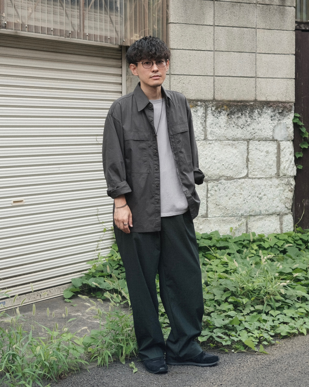 パフテックショートブルゾン、ユーティリティオーバーサイズシャツ」の