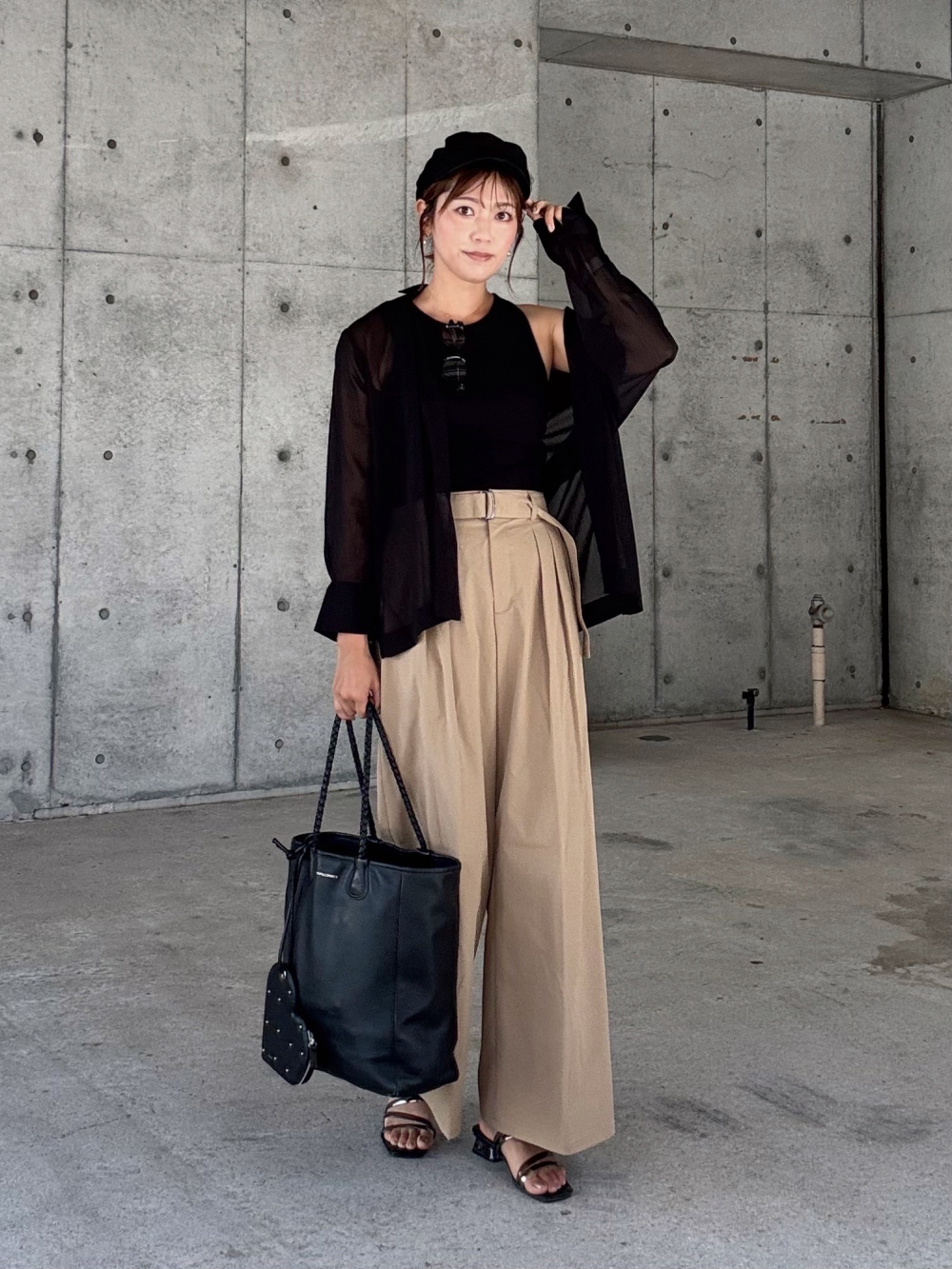 コットン天竺ロングワンピース osharewalker ロングワンピース レディース 7分袖 半袖 羽織り