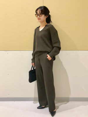 ナゴンスタンス ニットリブパンツ ユニクロ公式 | ウォッシャブルニットリブパンツ