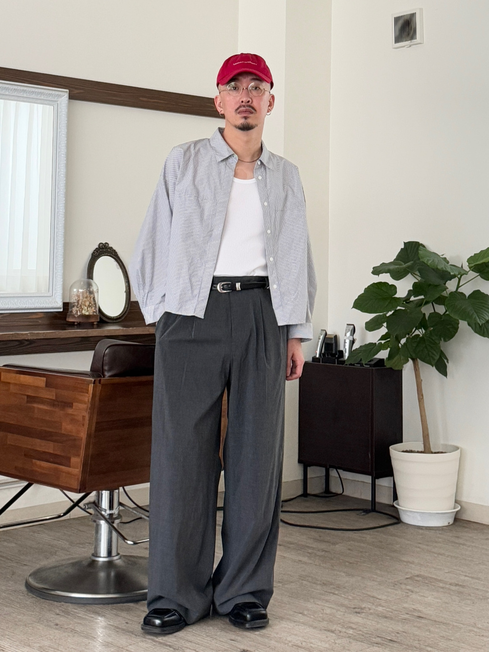 UNIQLO:C オーバーサイズテーラードジャケットＬ＆タックワイドパンツＭ ユニクロC タックワイドパンツ サイズL｜Yahoo!フリマ（旧
