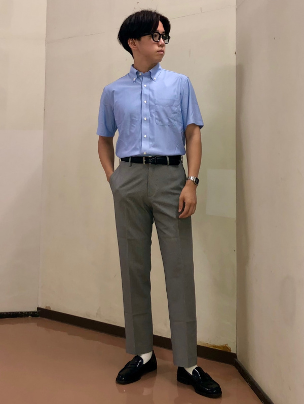 テーラードジャケット セットアップ可能、感動パンツ/チドリ」の着用