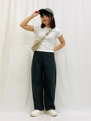 UNIQLO U　イージーカーブパンツ Black M UNIQLO U イージーカーブパンツ ブラック L｜Yahoo!フリマ（旧