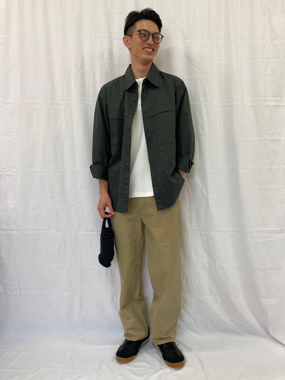 パフテックショートブルゾン、ユーティリティオーバーサイズシャツ」の