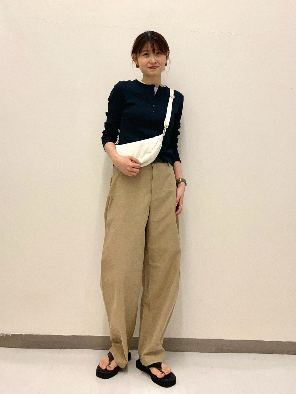 スウェットワイドパンツ、ミニT」の着用コーディネート