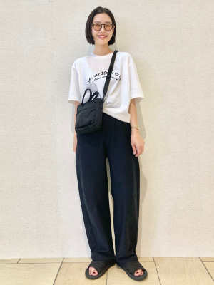 UNIQLO U　イージーカーブパンツ Black M ユニクロ公式 | イージーカーブパンツ