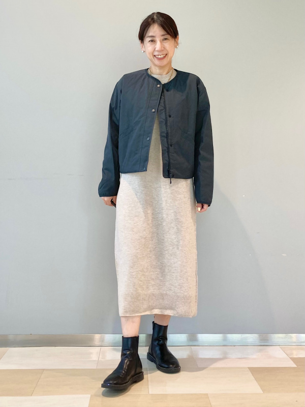 コットンブレンドパデッドジャケット」のレディースのコーディネート