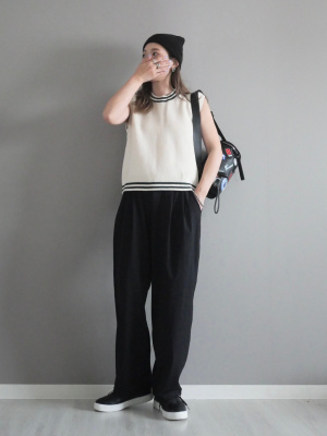 UNIQLO ウルトラストレッチアクティブワイドパンツ　L 丈短めオンライン限定 ユニクロ公式 | ウルトラストレッチアクティブワイドパンツ