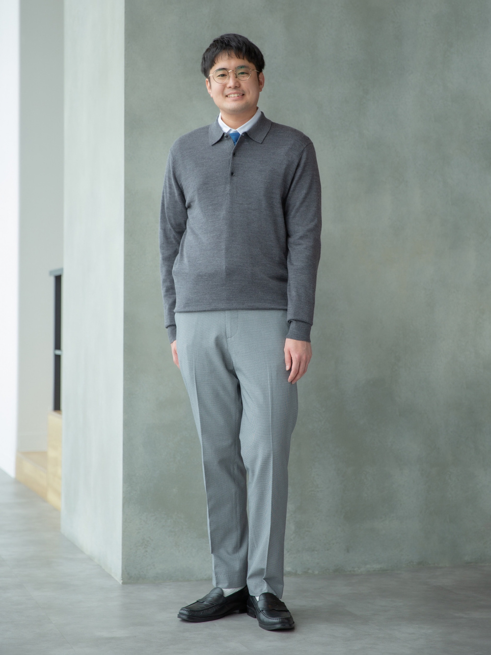 テーラードジャケット セットアップ可能、感動パンツ/チドリ」の着用