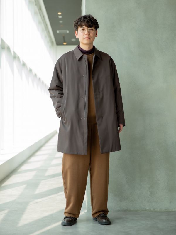 パフテックハーフコート　ユニクロ　ダークブラウン ユニクロ公式 | パフテックハーフコート