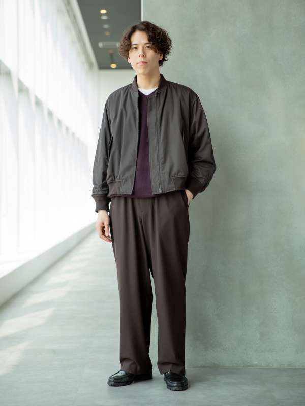 カシミヤリラックスVネックセータースカーフつき（レディース