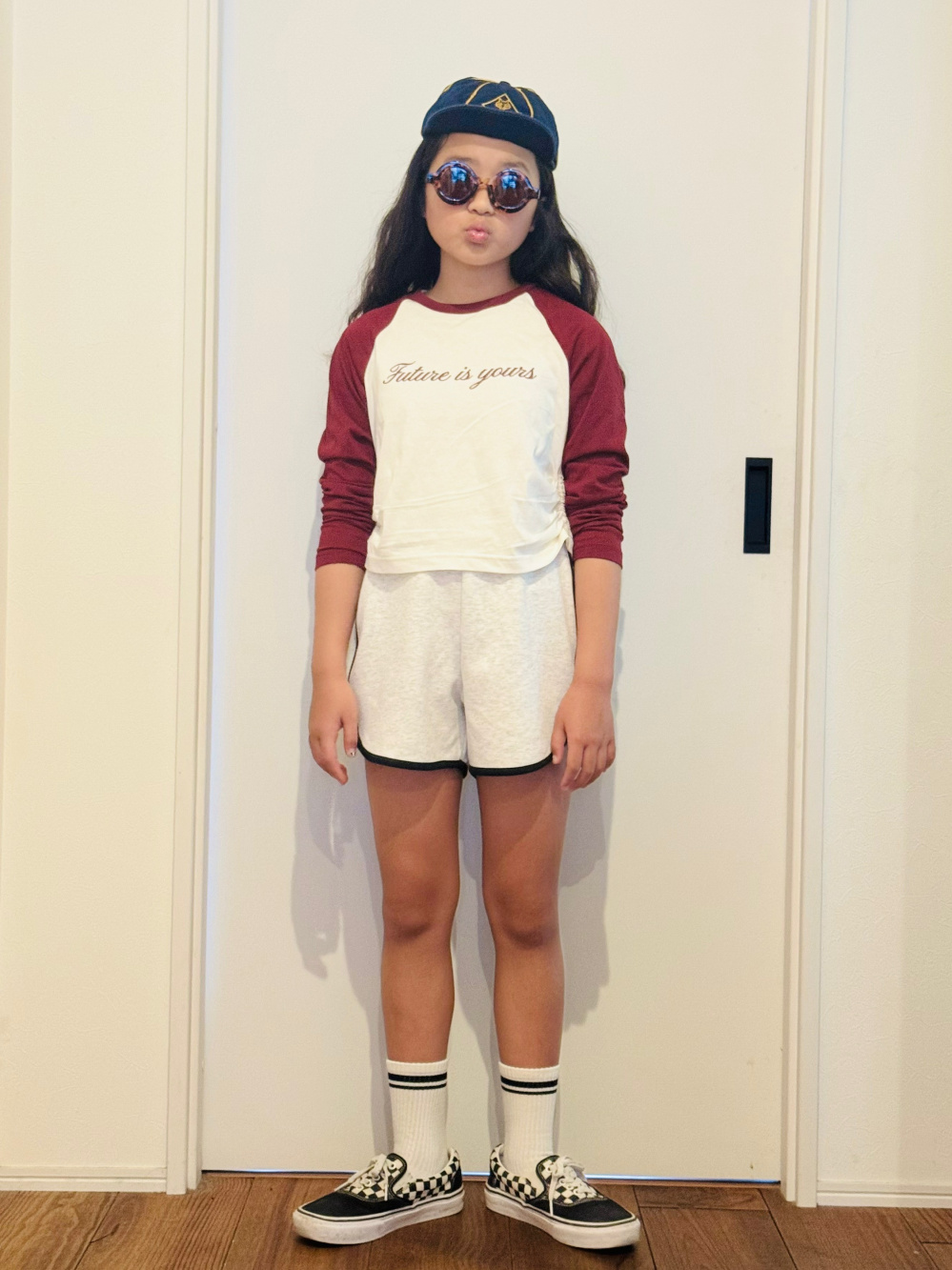 GIRLS エアリズムジャージーショートパンツ」の着用コーディネート