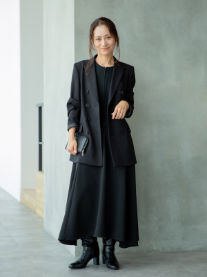 UNIQLO テーラードジャケット ダブルブレスト ブラック ダブルジャケット 黒の関連商品 | ユニクロ