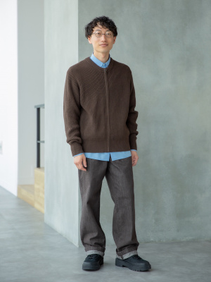 ユニクロ公式 | クルーネックフルジップカーディガン