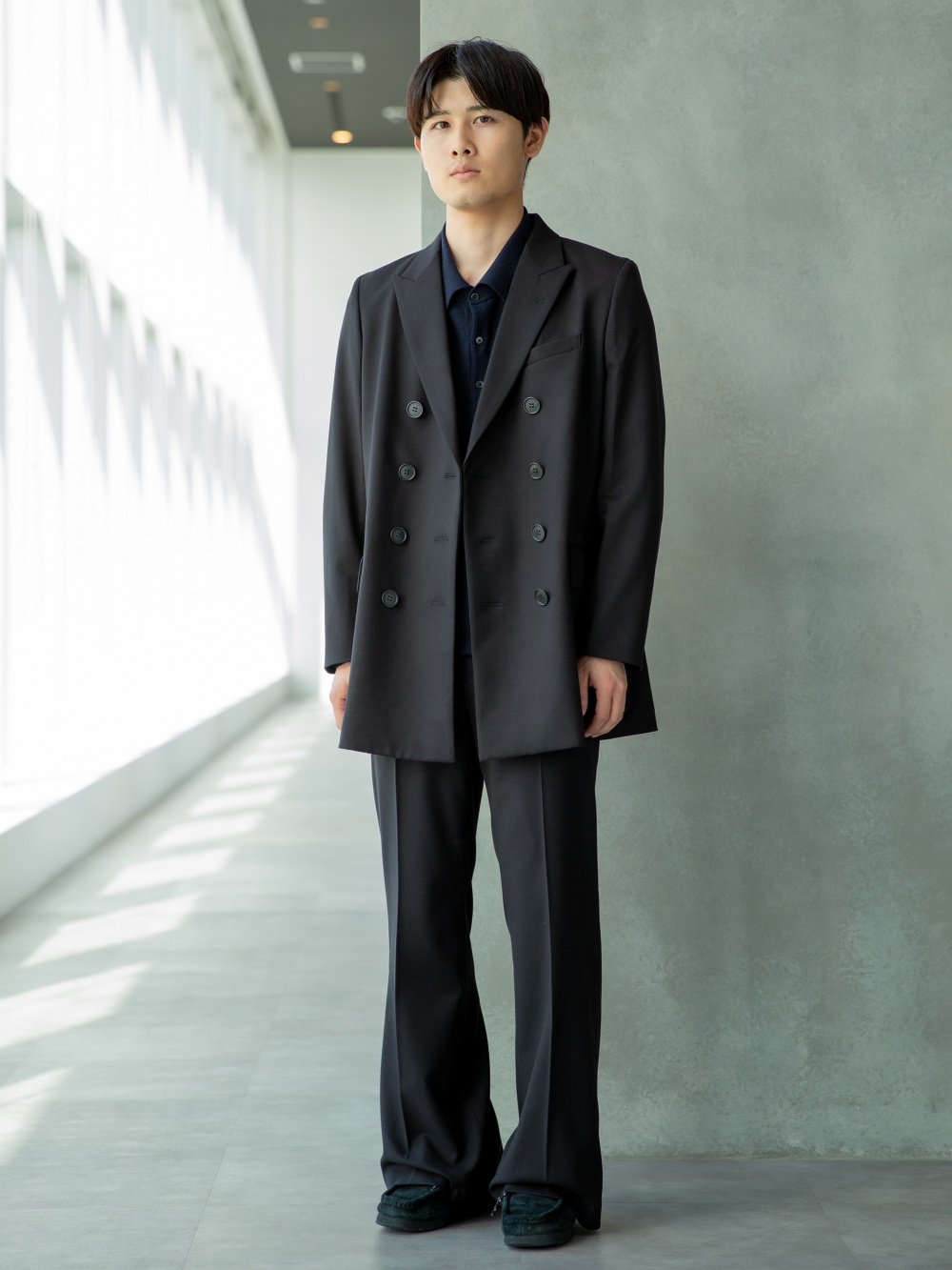 美品✨クリーニング済 25AW ユニクロシー ダブルテーラードジャケット L ユニクロ公式 | ダブルジャケット/チェック(レディース)