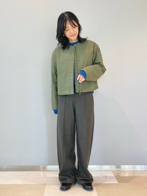 コットンブレンドパデッドジャケット」のレディースのコーディネート