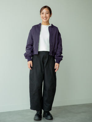 ユニクロ ボマージャケット 黒 XL UNIQLO C ユニクロ公式 | ボマージャケット