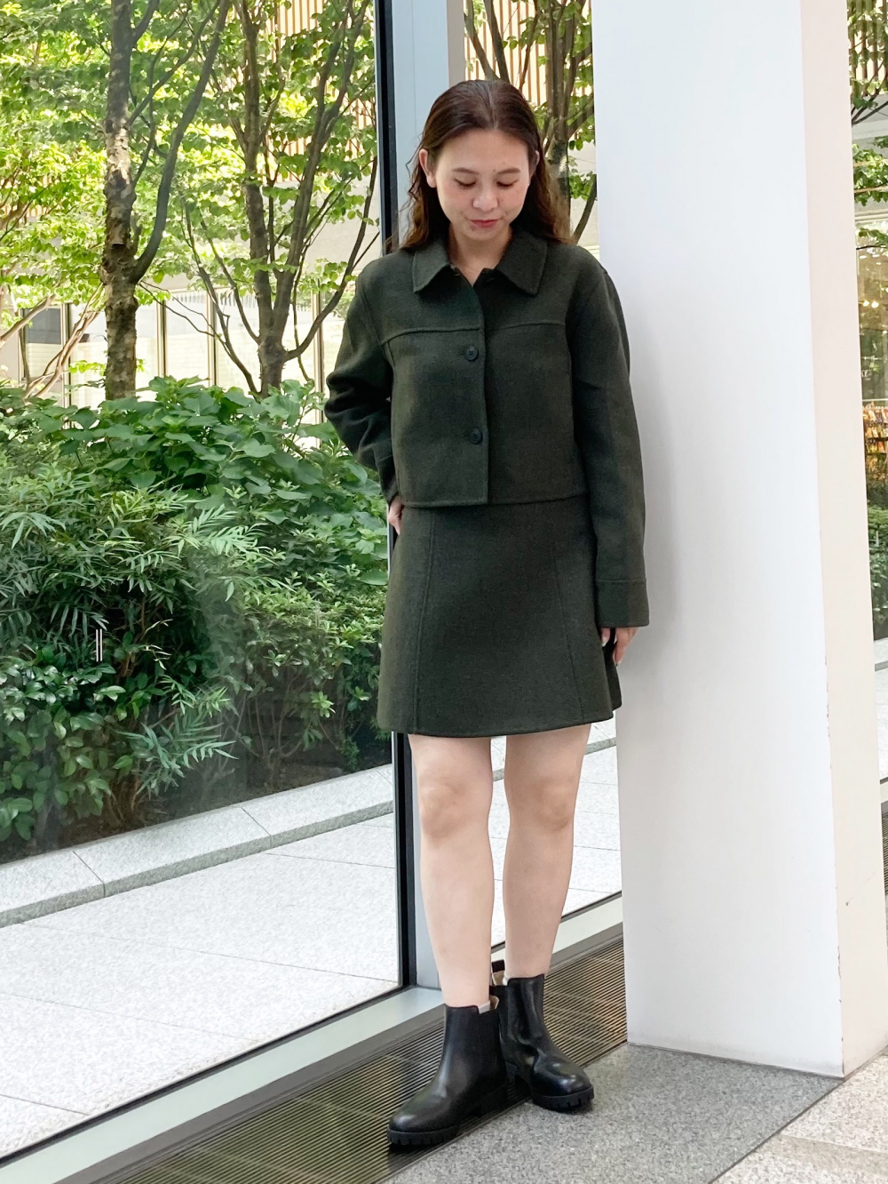 ダブルフェイスブルゾン」の着用コーディネート| ユニクロ公式