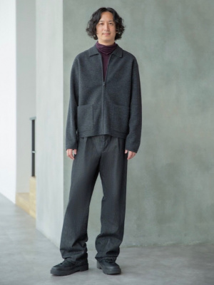 新品未使用 25AW ユニクロC ニットフルジップジャケット ダークグレー S ユニクロ公式 | ニットフルジップジャケット