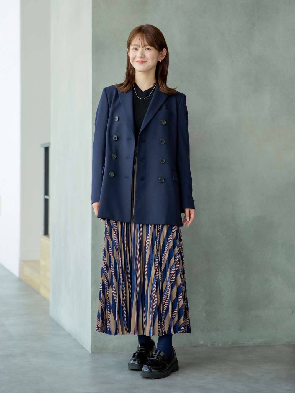 美品✨【ユニクロ シー】テーラードジャケット ヘリンボーン ウール混【L】通勤 美品✨【ユニクロ シー】テーラードジャケット ヘリンボーン